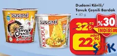 DUDOMİ NOODLE BARDAK 60 GR fiyat ve kampanya bilgisi